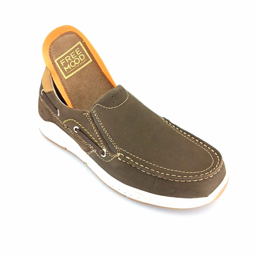 Freemood E067-200 (taupe nubuk) ανδρικά boat shoes