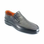 Boxer 13802 (μαύρο δέρμα) ανδρικά loafers