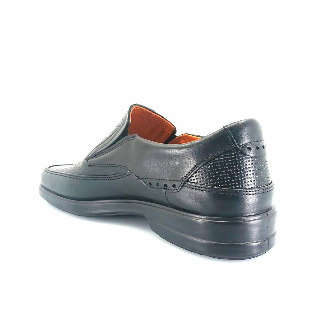 Boxer 13802 (μαύρο δέρμα) ανδρικά loafers