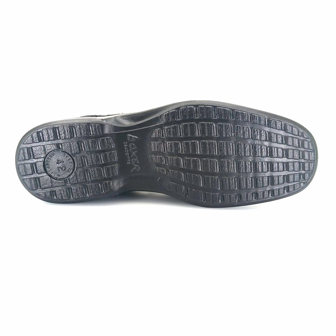 Boxer 13802 (μαύρο δέρμα) ανδρικά loafers