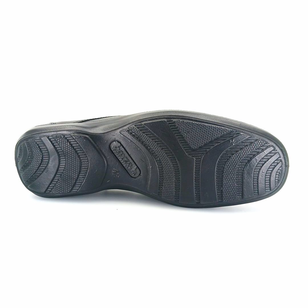 Boxer 15367 (μαύρο δέρμα) ανδρικά slip-on 