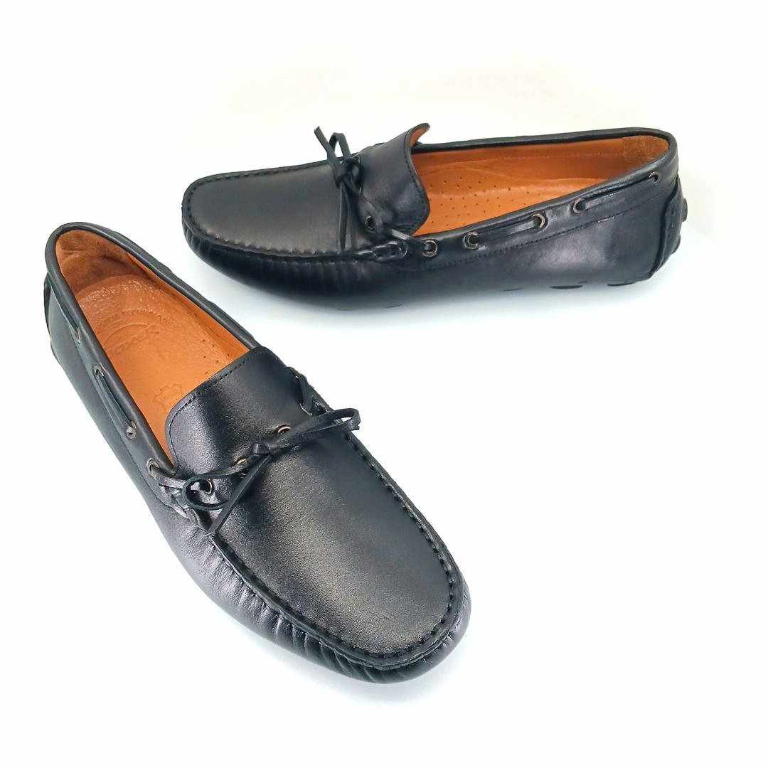 Boxer 19277 (μαύρο δέρμα) driving moccasins
