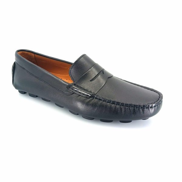 Boxer 19278 (μαύρο δέρμα) driving moccasins