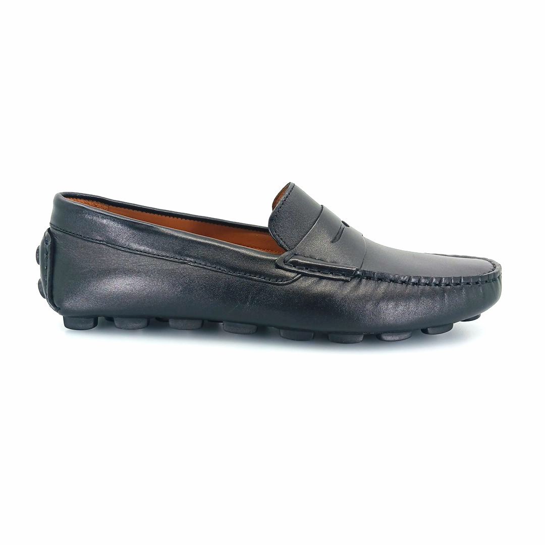 Boxer 19278 (μαύρο δέρμα) driving moccasins