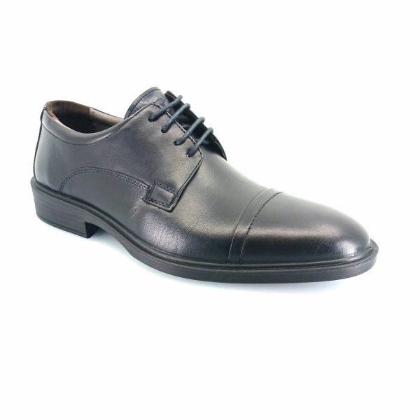 Boxer 19312 (μαύρο δέρμα) ανδρικά δετά