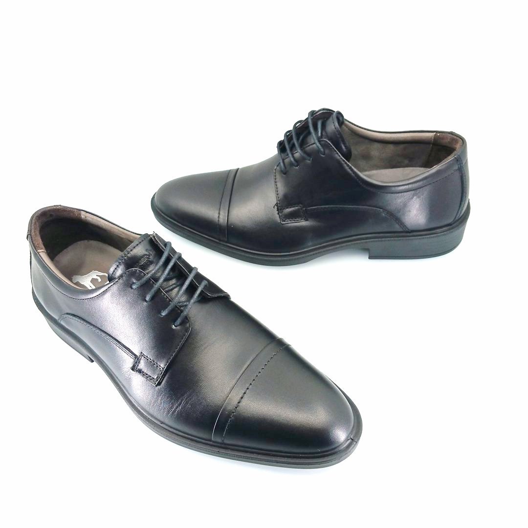 Boxer 19312 (μαύρο δέρμα) ανδρικά δετά