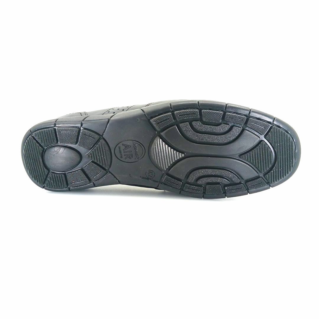 Boxer 21358 (μαύρο δέρμα) ανδρικά boat shoes