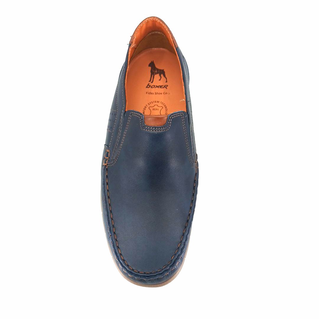 Boxer 21358 (μπλε δέρμα) ανδρικά boat shoes