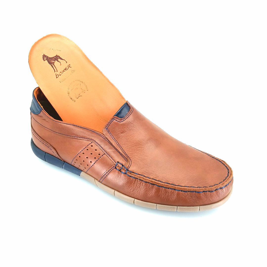 Boxer 21358 (ταμπα δέρμα) ανδρικά boat shoes