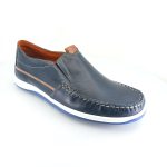 Boxer 24002 (μπλε δέρμα) ανδρικά μοκασίνια