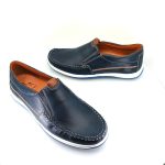 Boxer 24002 (μπλε δέρμα) ανδρικά μοκασίνια