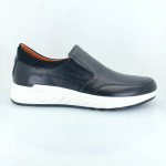 Boxer 43008 (μαύρο δέρμα) ανδρικά slip-on