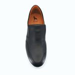 Boxer 43008 (μαύρο δέρμα) ανδρικά slip-on