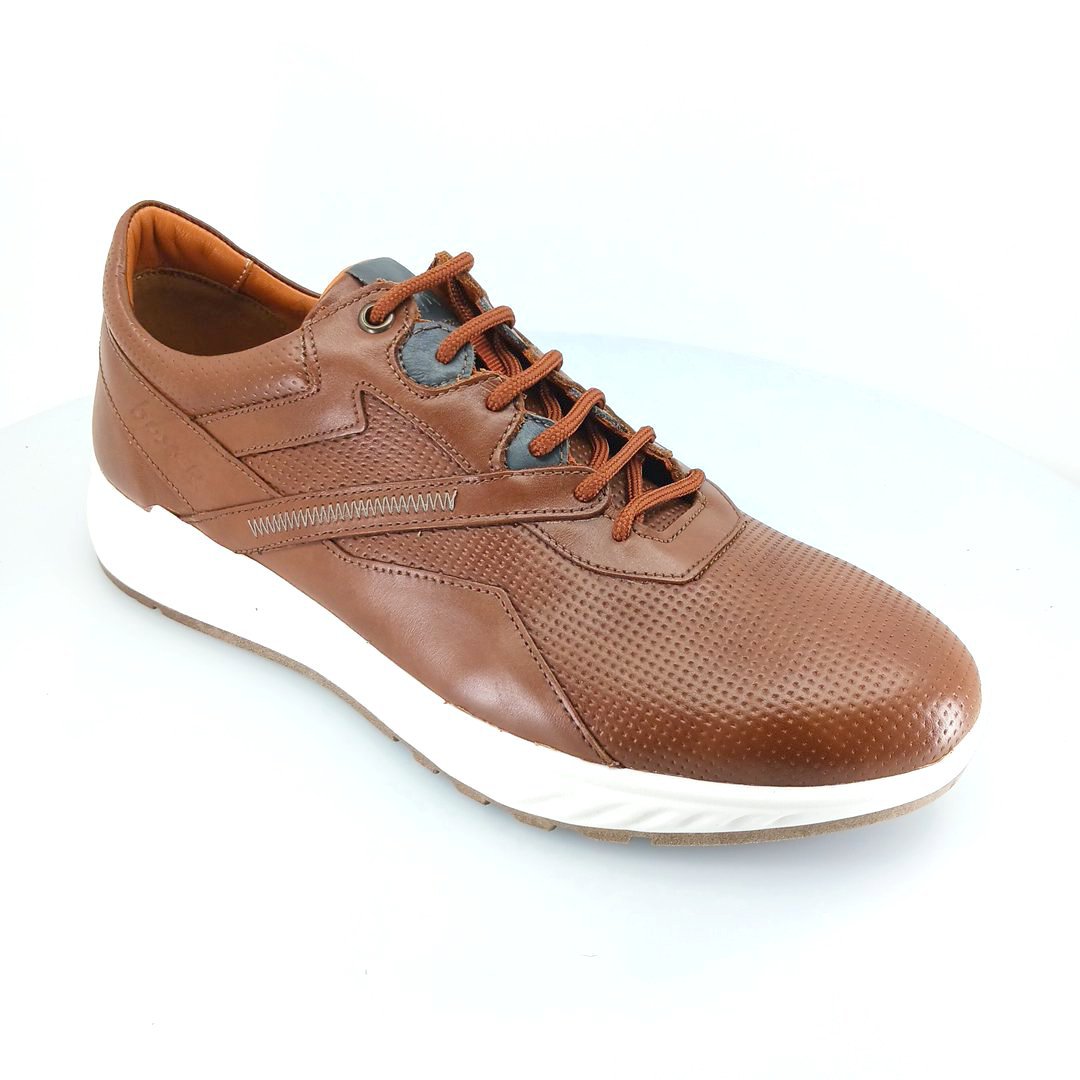 boxer-43009-tan-1 Boxer 43009 (ταμπα δέρμα) ανδρικά δετά sneakers