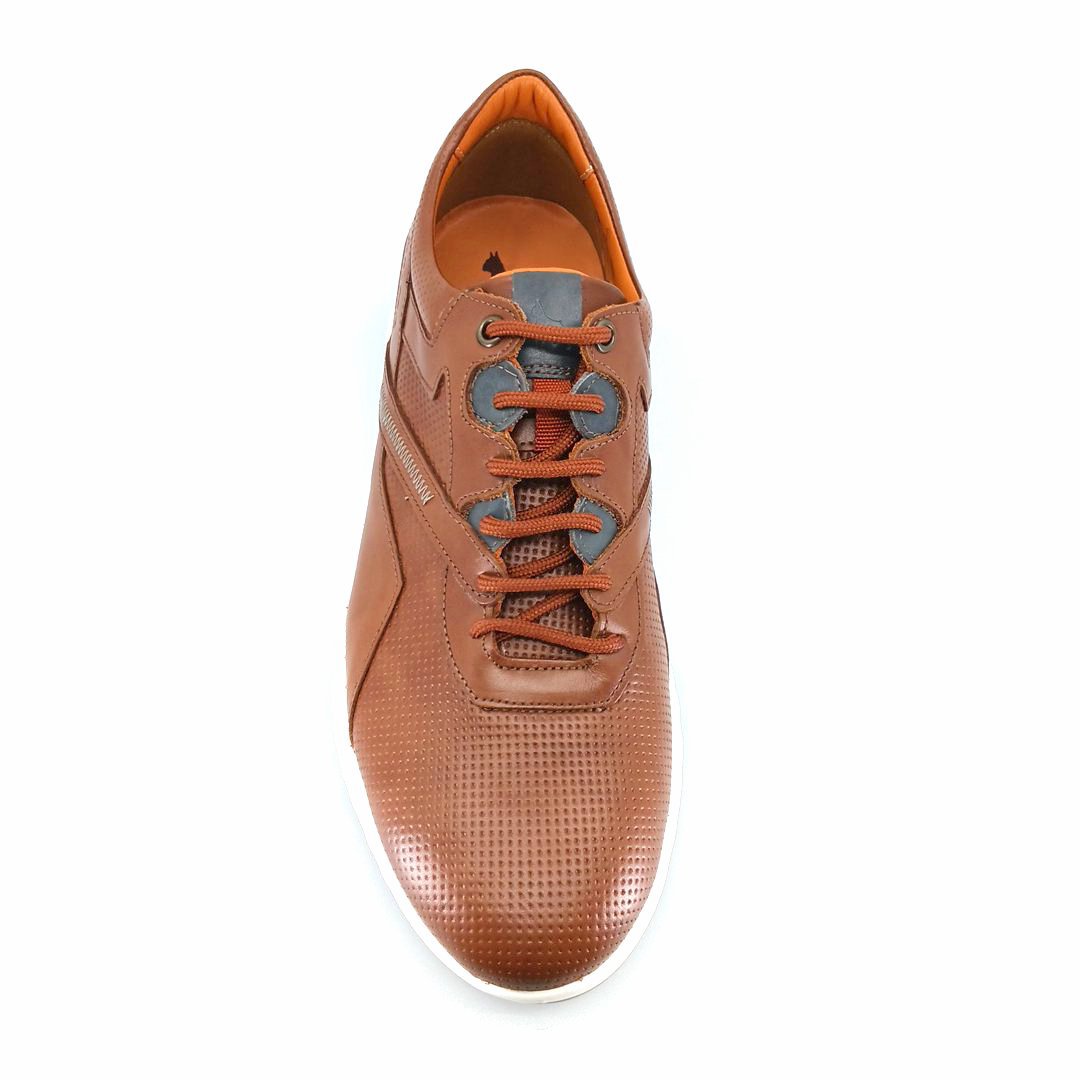 Boxer 43009 (ταμπα δέρμα) ανδρικά δετά sneakers