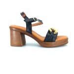 Boxer 97021 (μαύρο δέρμα) γυναικεία πέδιλα
