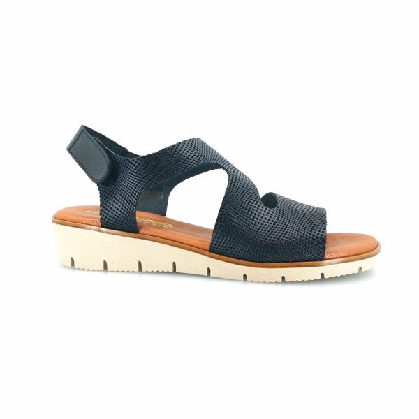 Boxer 97042 (μαύρο δέρμα) γυναικεία σανδάλια