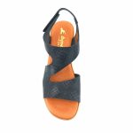 Boxer 97042 (μαύρο δέρμα) γυναικεία σανδάλια
