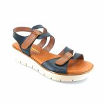 Boxer 97045 (μαύρο δέρμα) γυναικεία σανδάλια