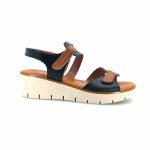 Boxer 97045 (μαύρο δέρμα) γυναικεία σανδάλια
