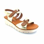 Boxer 97045 (χρυσό δέρμα) γυναικεία σανδάλια