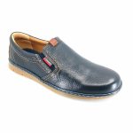 Luisetti 23320 (μπλε δέρμα) ανδρικά slip-on