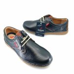Luisetti 23321 (μπλε δέρμα) ανδρικά δετά