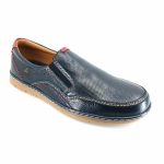 Luisetti 23333 (μπλε δέρμα) ανδρικά slip-on