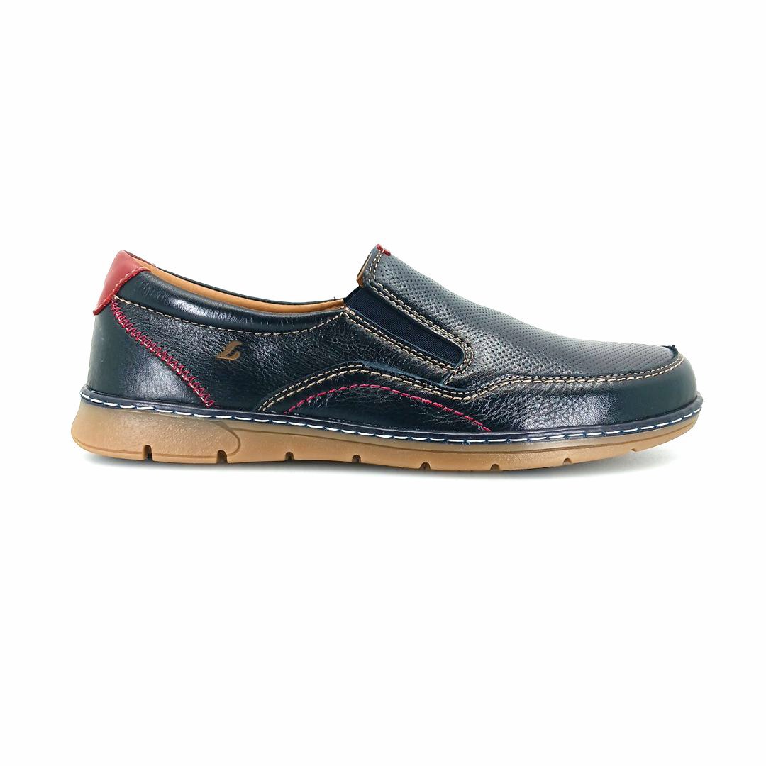 Luisetti 23333 (μπλε δέρμα) ανδρικά slip-on