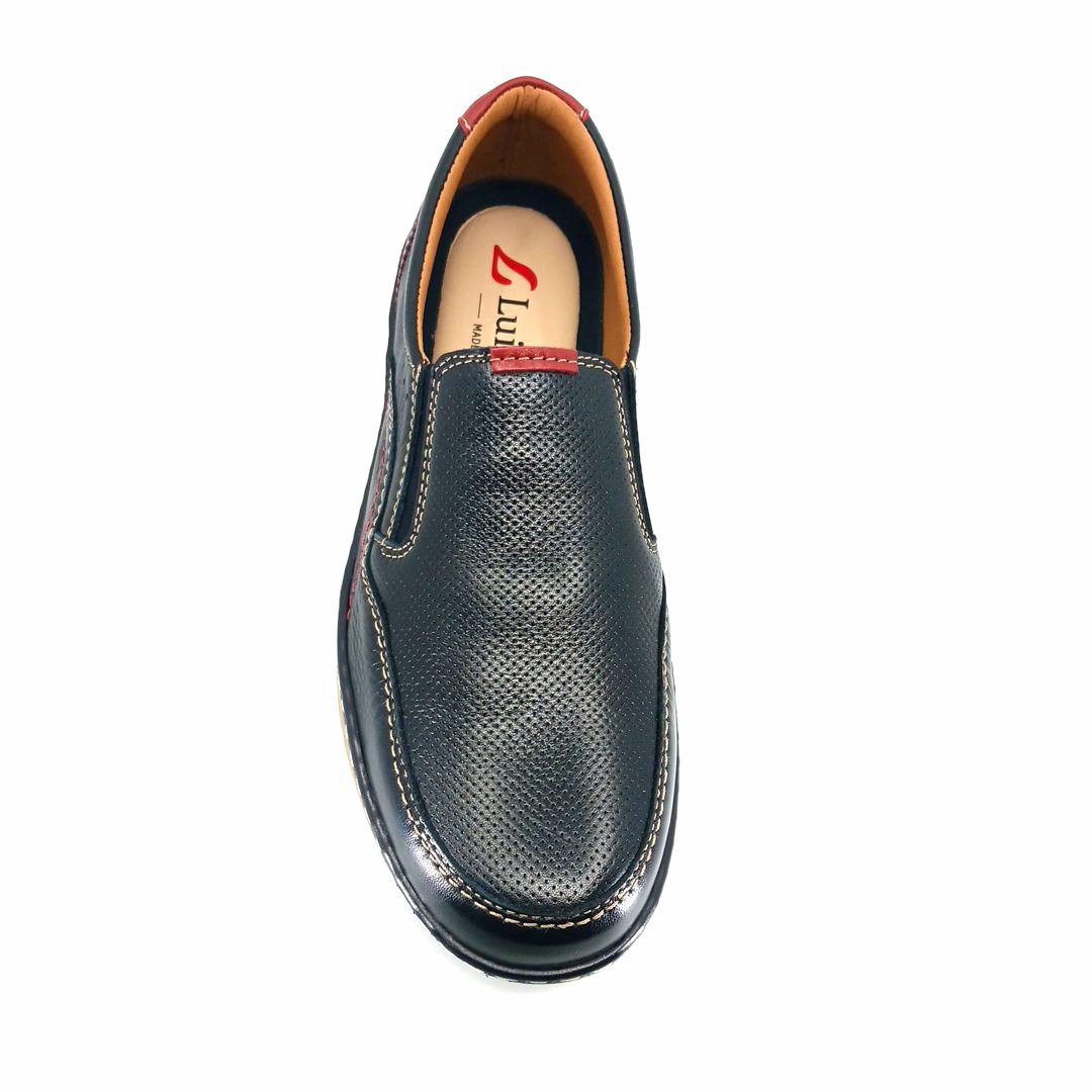 Luisetti 23333 (μπλε δέρμα) ανδρικά slip-on