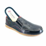 Luisetti 23333 (μπλε δέρμα) ανδρικά slip-on