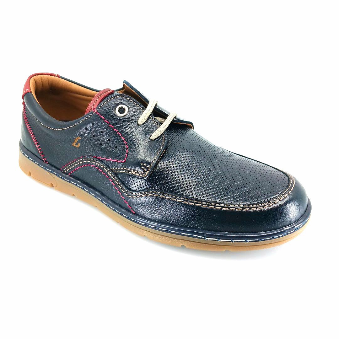 luisetti-23334-blue-1 Luisetti 23334 (μπλε δέρμα) ανδρικά δετά