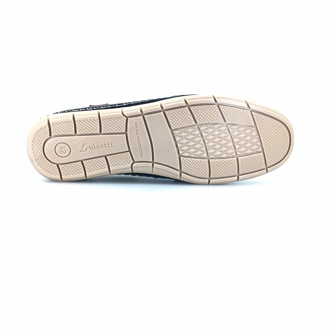 Luisetti 29505 (μπλε δέρμα) ανδρικά μοκασίνια