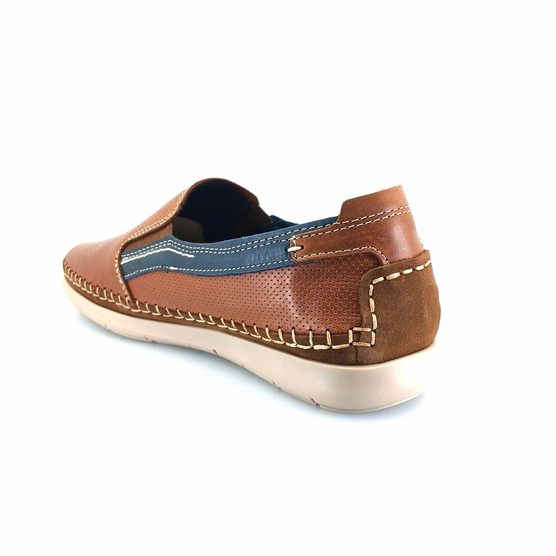 Luisetti 29505 (κονιάκ δέρμα) ανδρικά μοκασίνια