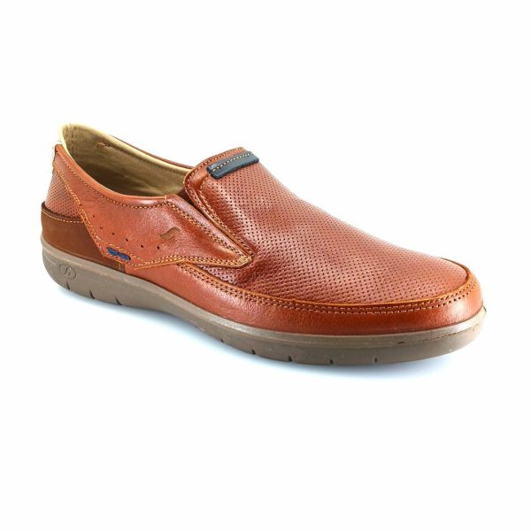 Luisetti 32310 (κονιάκ δέρμα) ανδρικά slip-on