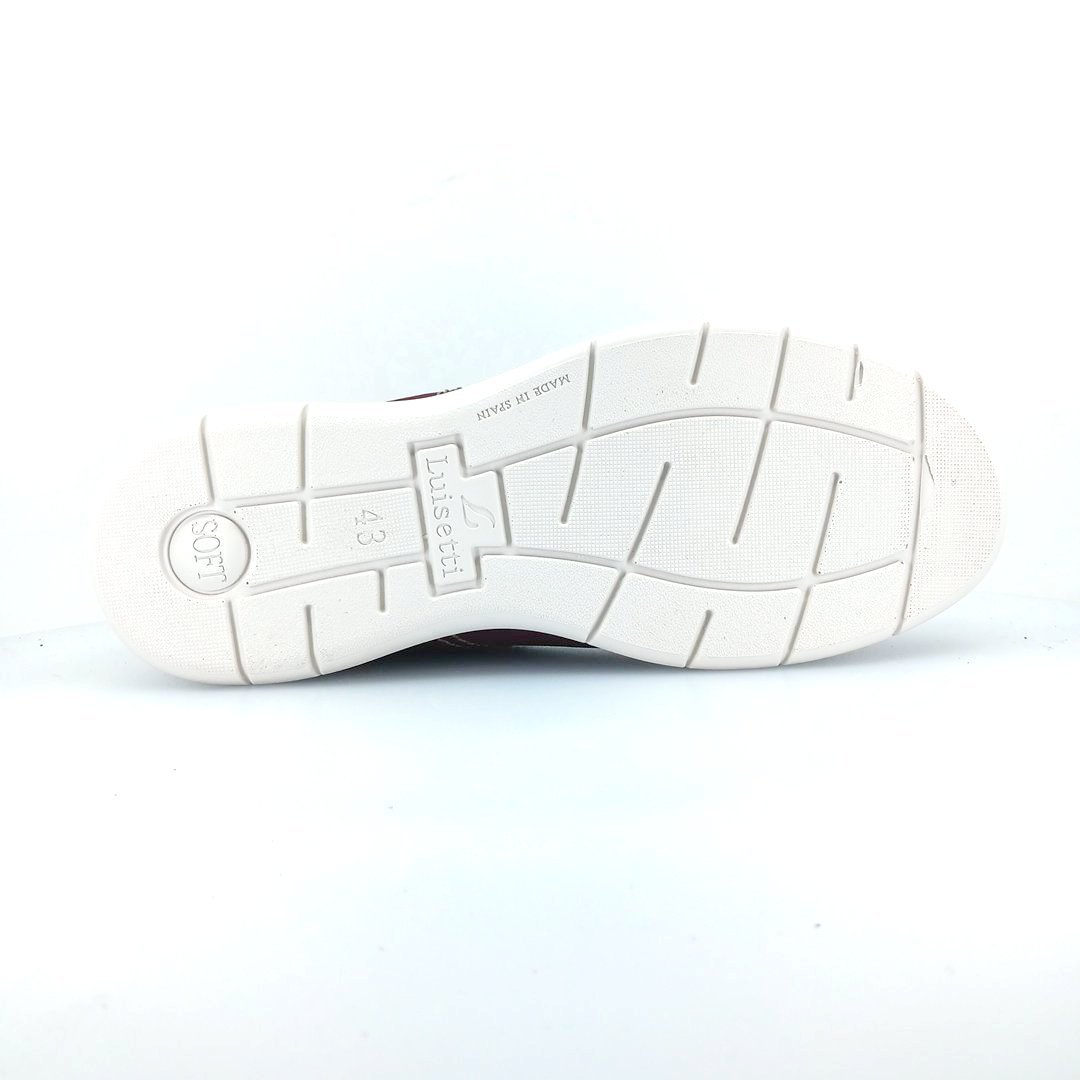 Luisetti 33809 (μπορντώ δέρμα) ανδρικά δετά
