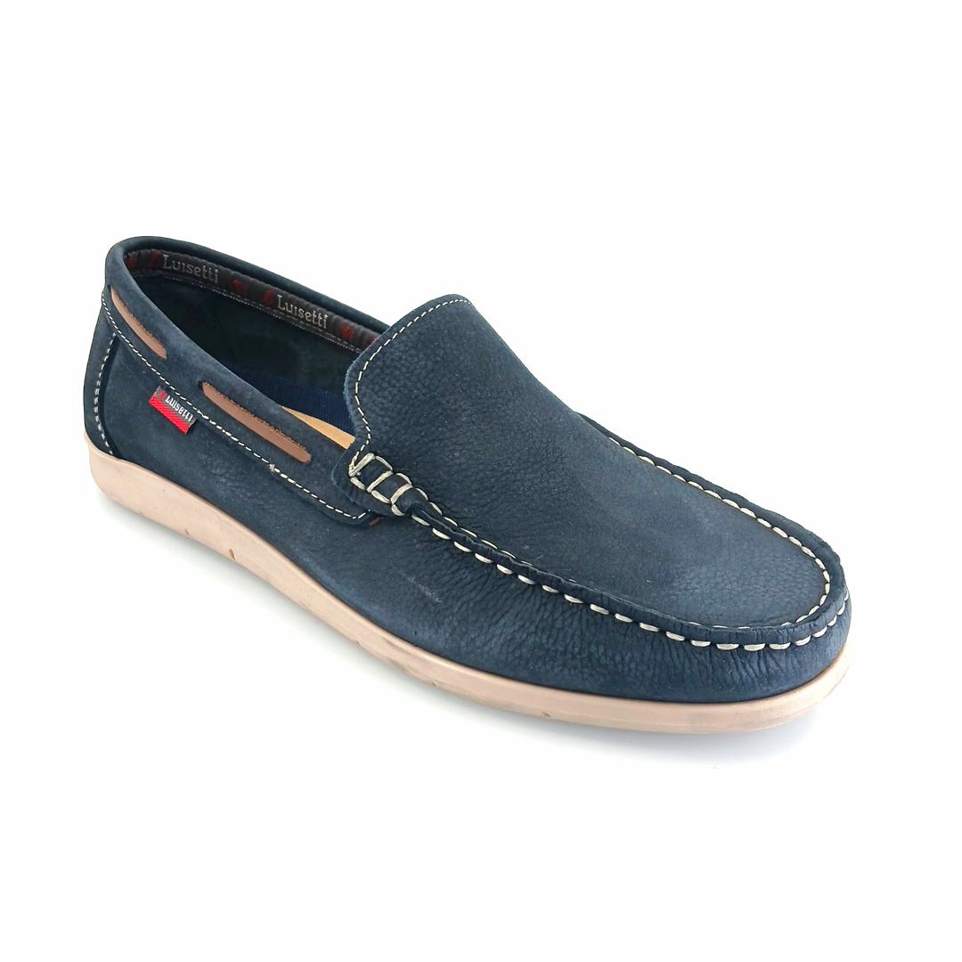 Luisetti 37200 (μαύρο δέρμα) ανδρικά μοκασίνια