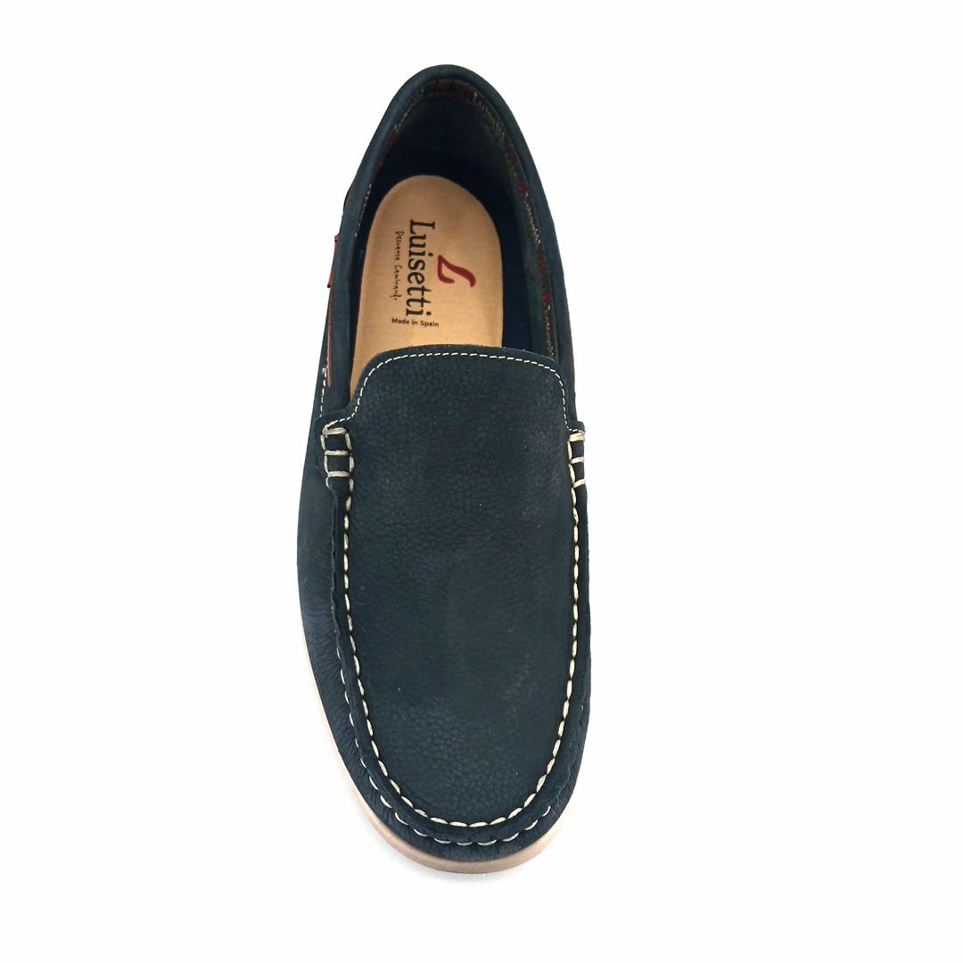 Luisetti 37200 (μαύρο δέρμα) ανδρικά μοκασίνια