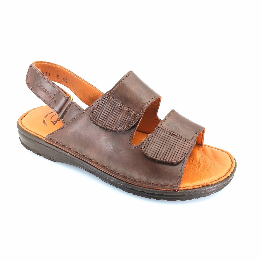 boxer-17233-brown-1 Boxer 17233 (καφέ δέρμα) ανδρικά σανδάλια