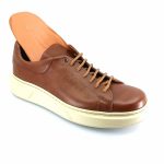 Boxer 21345 (ταμπά δέρμα) ανδρικά δετά sneakers
