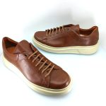 Boxer 21345 (ταμπά δέρμα) ανδρικά δετά sneakers