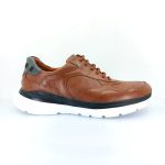 Boxer 44001 (ταμπά δέρμα) ανδρικά δετά sneakers