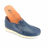 Boxer 47000 (μπλε δέρμα) ανδρικά μοκασίνια