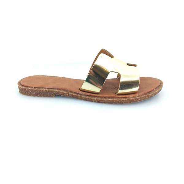 Boxer 98438 (χρυσό δέρμα) γυναικεία σανδάλια