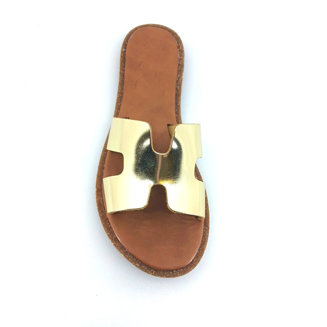 Boxer 98438 (χρυσό δέρμα) γυναικεία σανδάλια