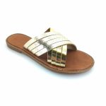 Boxer 98439 (χρυσό δέρμα) γυναικεία σανδάλια
