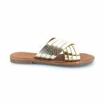 Boxer 98439 (χρυσό δέρμα) γυναικεία σανδάλια