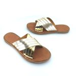 Boxer 98439 (χρυσό δέρμα) γυναικεία σανδάλια