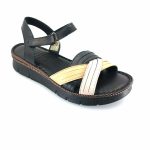Boxer 98451 (μαύρο δέρμα) γυναικεία σανδάλια