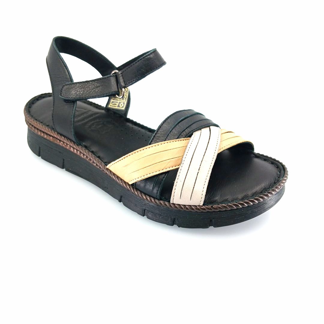 boxer-98451-black-1 Boxer 98451 (μαύρο δέρμα) γυναικεία σανδάλια